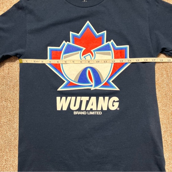 Wu Tang Brand Limited Maple Leaf Blue Jays Logo Navy T Shirt Small - Picture 6 of 7